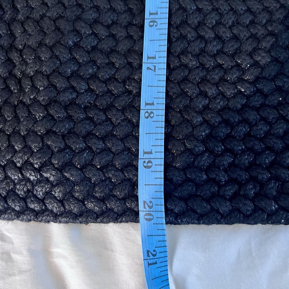 Rene Lezard Black Woven Cardigan Jacket Sweater Women's Sz 34 XS Wool Germany - Picture 10 of 11